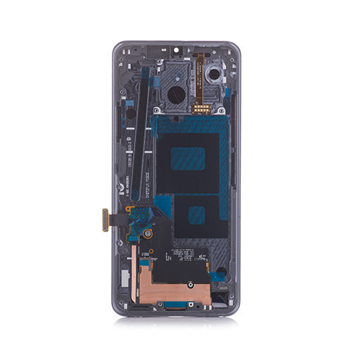 OEM Screen Replacement with Frame for LG G7 ThinQ Platinum Gray