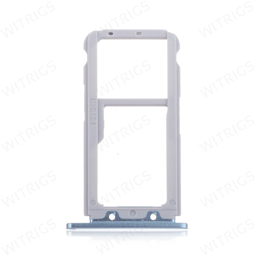 OEM SIM + SD Card Tray for Huawei Nova 3 Light Blue