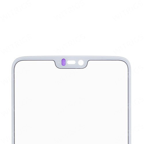 Custom Front Glass for OnePlus 6 Silk White