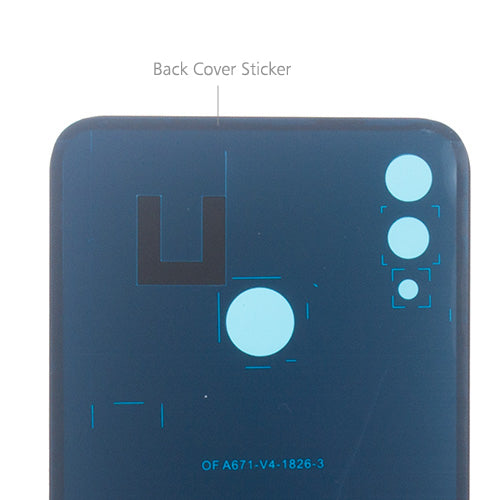 Custom Battery Cover for Huawei Nova 3i Black