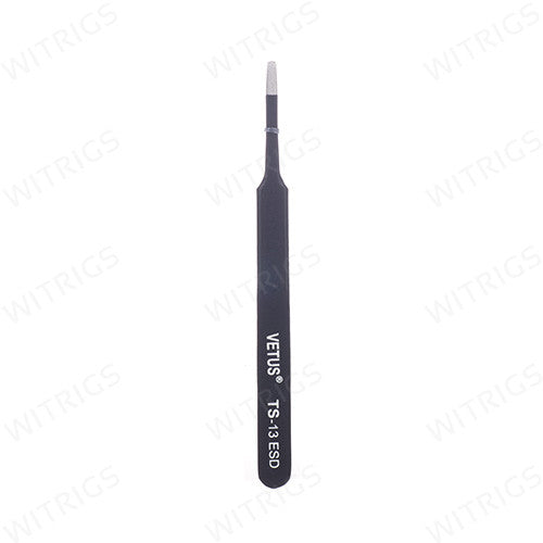 VETUS TS-13 ESD Flat and Straight Antistatic Tweezers