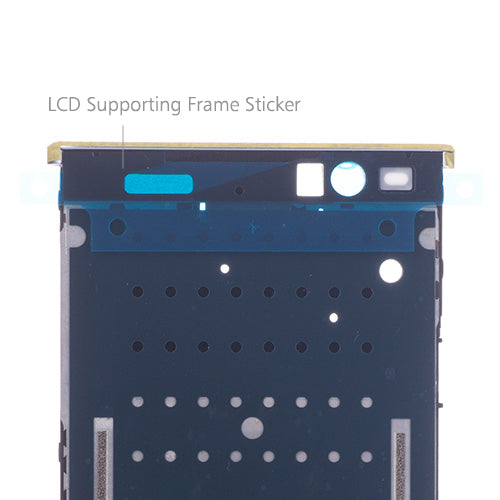 OEM LCD Supporting Frame for Sony Xperia XA2 Plus Silver