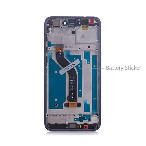 Custom Screen Replacement with Frame for Huawei Honor 8 Lite Blue