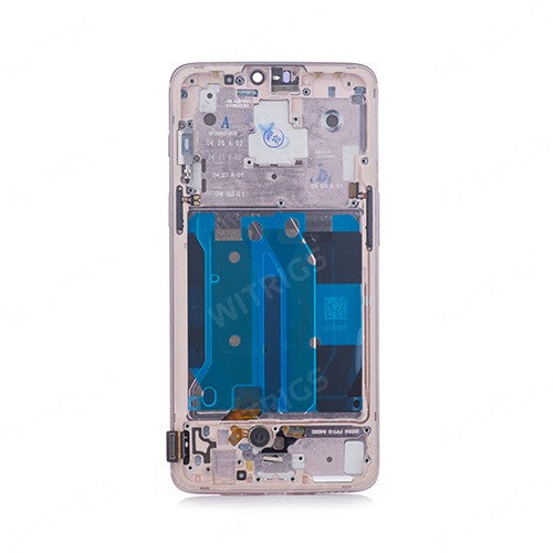 OEM Screen Replacement with Frame for OnePlus 6 Rose Gold