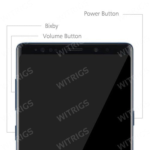 OEM Screen Replacement with Frame for Samsung Galaxy Note 9 Midnight Black