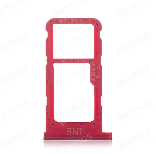 OEM SIM + SD Card Tray for Huawei Nova 3i Acacia Red
