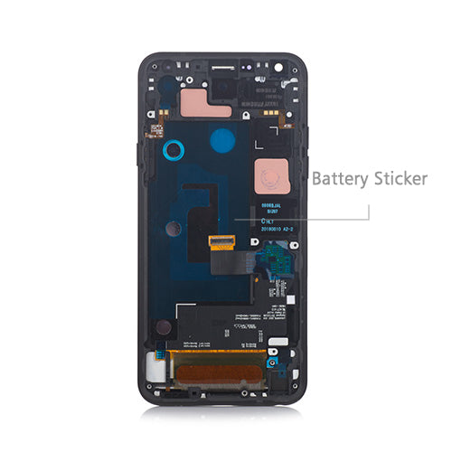 OEM Screen Replacement with Frame for LG Q7 Q610 Black