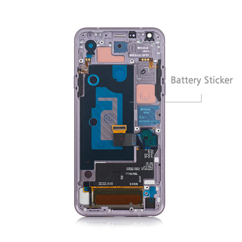 OEM Screen Replacement with Frame for LG Q7 Q610 Purple