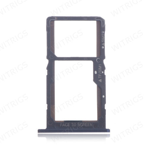 OEM SIM + SD Card Tray for Xiaomi Pocophone F1 Steel Blue