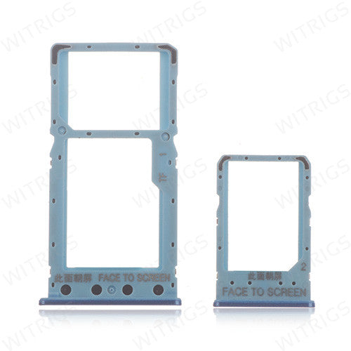 OEM Dual SIM Card Tray for Xiaomi Redmi 6 Blue
