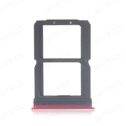 OEM SIM + SD Card Tray for OnePlus 6 Amber Red