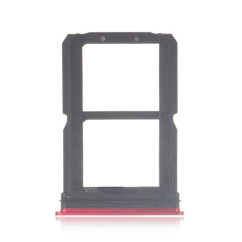 OEM SIM + SD Card Tray for OnePlus 6 Amber Red