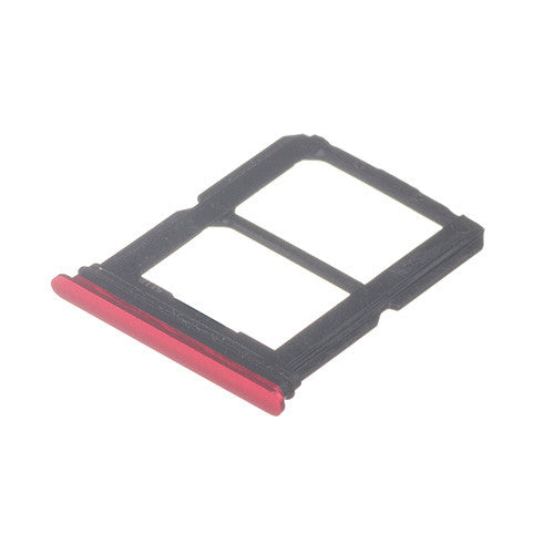 OEM SIM + SD Card Tray for OnePlus 6 Amber Red