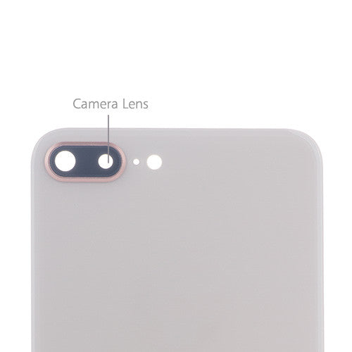 Custom Battery Cover + Camera Lens for iPhone 8 Plus Gold