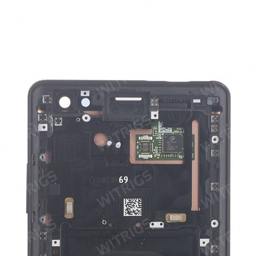 OEM Screen Replacement with Frame for Sony Xperia XZ3 Black