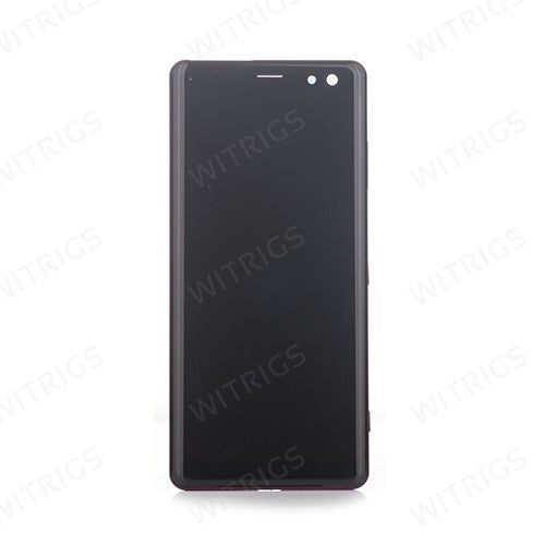 OEM Screen Replacement with Frame for Sony Xperia XZ3 Bordeaux Red