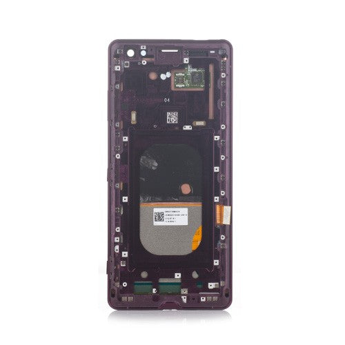 OEM Screen Replacement with Frame for Sony Xperia XZ3 Bordeaux Red