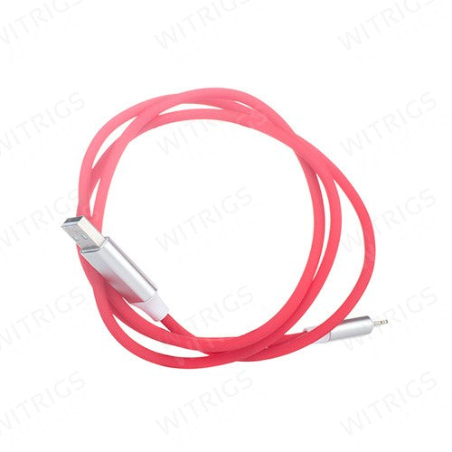 New USB Sync & Charge Cable with Sound Light Sensor for iPhone/iPad Red