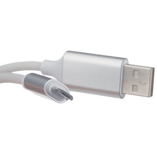 New USB Sync & Charge Cable with Sound Light Sensor for Micro Port Red