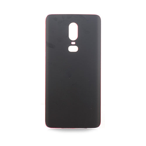 Custom Battery Cover for OnePlus 6 Amber Red