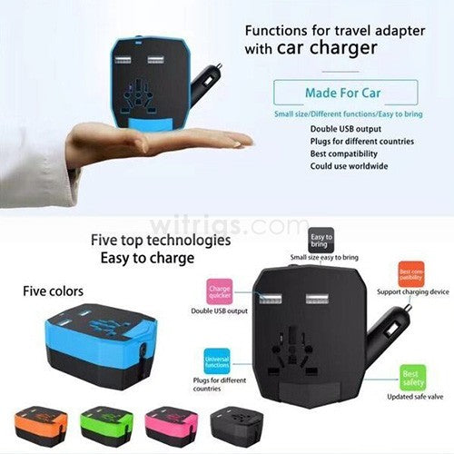 Universal Armour Travel Adapter Blue