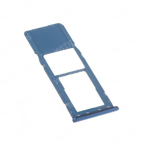 OEM SIM + SD Card Tray for Samsung Galaxy A7 (2018) Blue