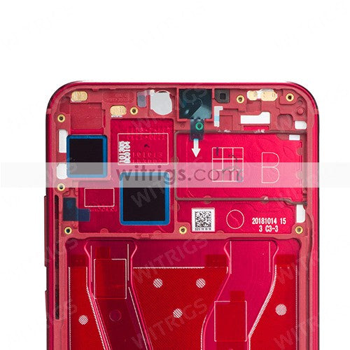 OEM Middle Frame for Huawei Honor 8X Red