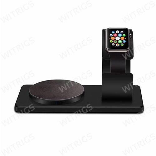 For iWatch Wireless Charger with Supporting Frame Black