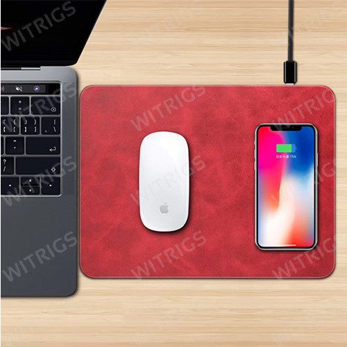 Q12 Wireless Charging Mouse Pad Red