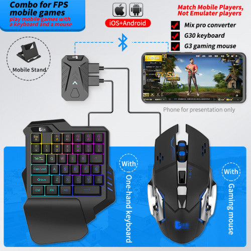 Gamwing MIXPRO Mobile Phone Keyboard & Mouse Adapter PUBG/Call of Duty/etc.