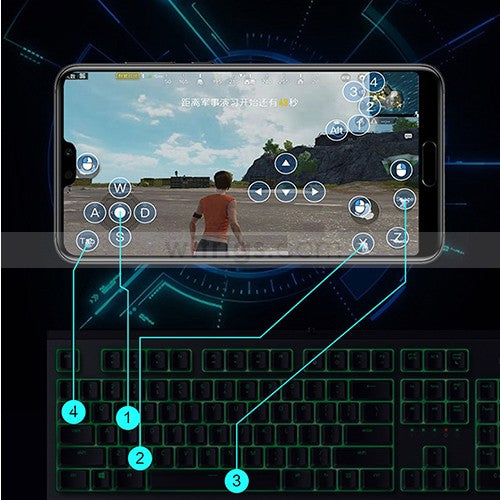 Gamwing MIXPRO Mobile Phone Keyboard & Mouse Adapter PUBG/Call of Duty/etc.