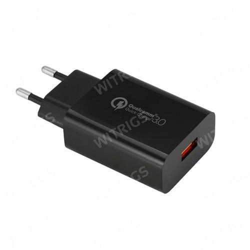 ualcomm Quick Charge 3.0 Mobile Charger Black EU standard