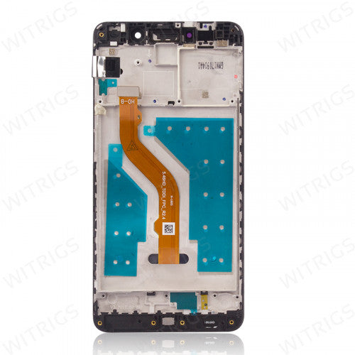 Custom Screen Replacement with Frame for Huawei Y7 Prime Black