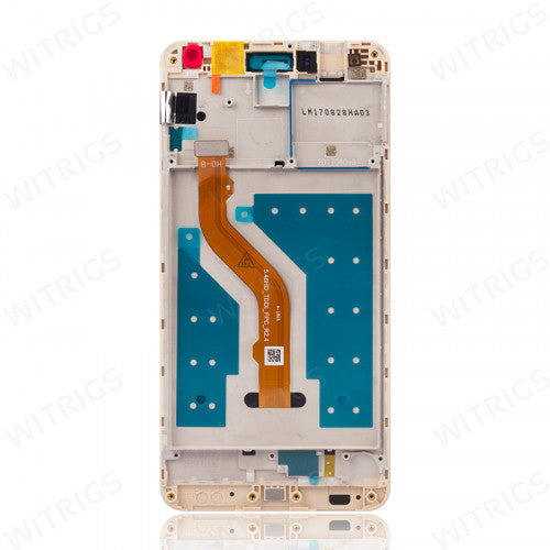 Custom Screen Replacement with Frame for Huawei Y7 Prime Gold