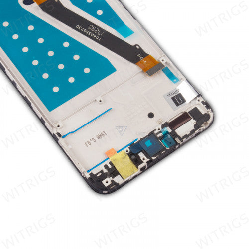 Custom Screen Replacement with Frame for Huawei P Smart Black