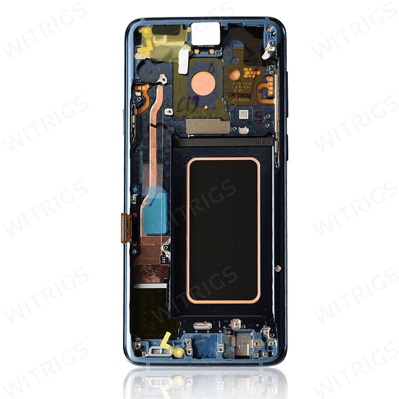 OEM Screen Replacement with Frame for Samsung Galaxy S9 Coral Blue