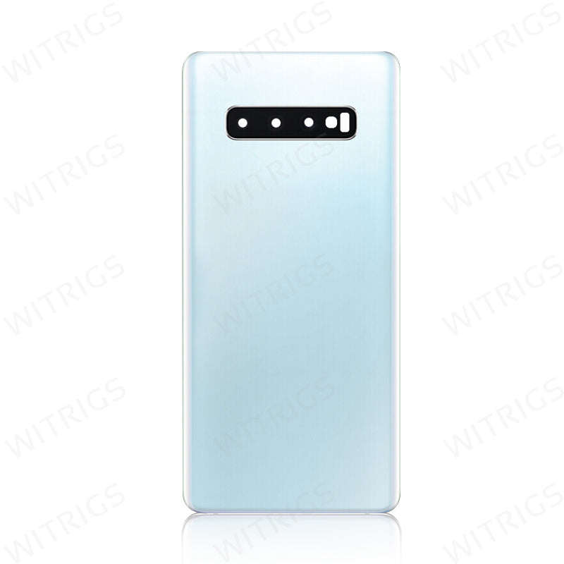 Custom Battery Cover for Samsung Galaxy S10 Prism White