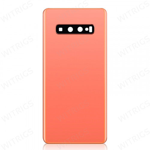 Custom Battery Cover for Samsung Galaxy S10 Flamingo Pink