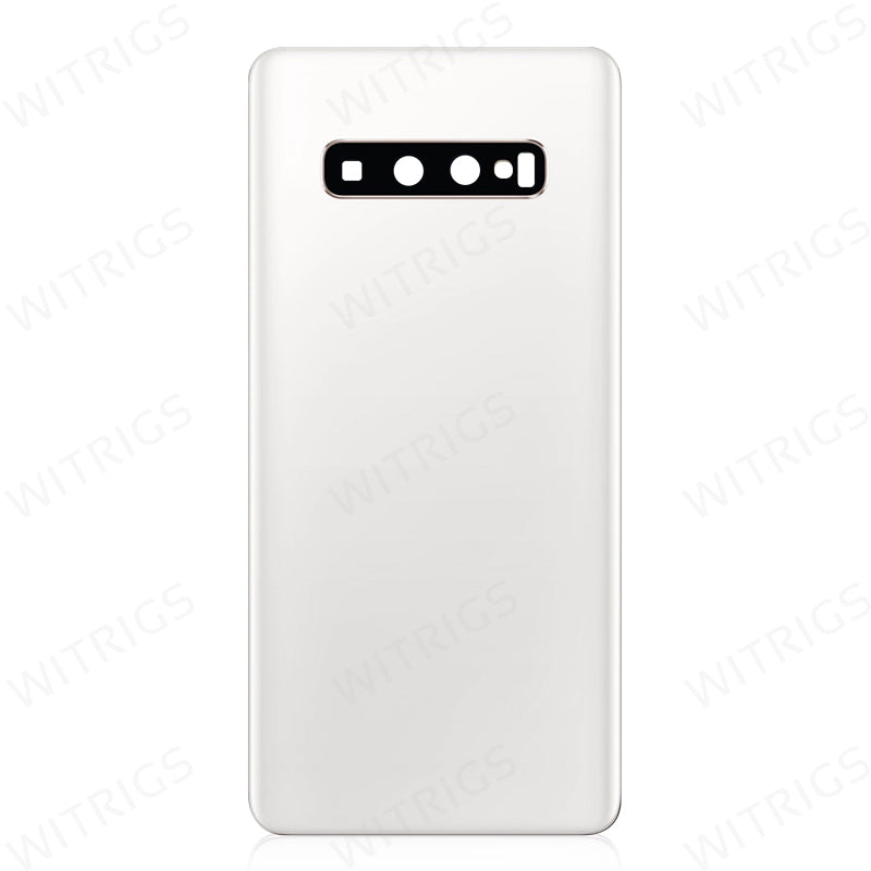 Custom Battery Cover for Samsung Galaxy S10 Ceramic White