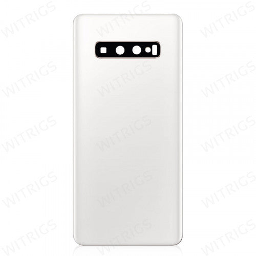 Custom Battery Cover for Samsung Galaxy S10 Plus Ceramic White