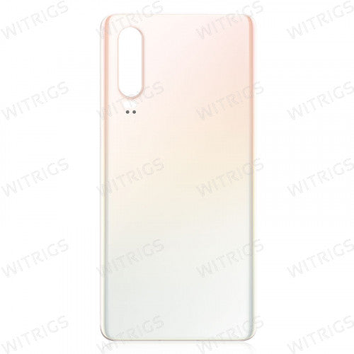 Custom Battery Cover for Huawei P30 Pearl White