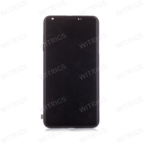Custom Screen Replacement with Frame for LG V30 Aurora Black