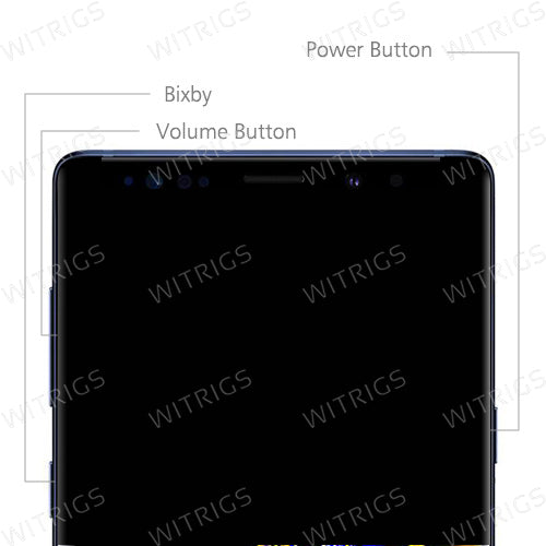 OEM Screen Replacement with Frame for Samsung Galaxy Note 9 Ocean Blue