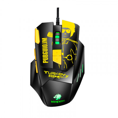 Kepos Gaming Mouse for Recoil Compensation Yellow