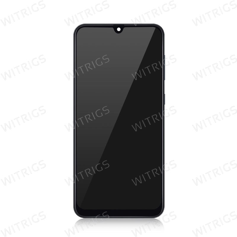 Custom Screen Replacement with Frame for Samsung Galaxy A50 Black