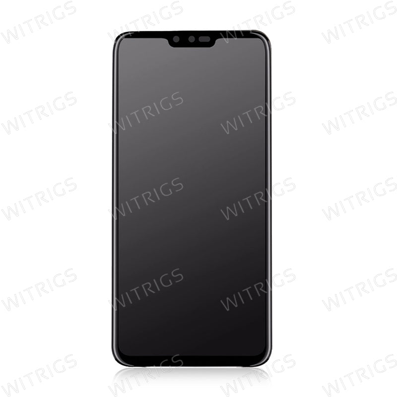 Custom Screen Replacement with Frame for LG V40 ThinQ New Aurora Black