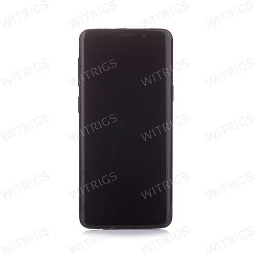 Custom Screen Replacement with Frame for Samsung Galaxy S9 Midnight Black