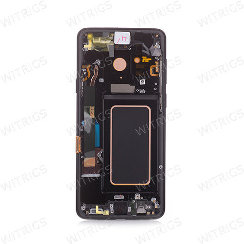 Custom Screen Replacement with Frame for Samsung Galaxy S9 Plus Midnight Black