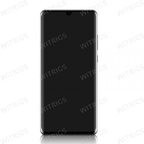 Custom Screen Replacement with Frame for Huawei P30 Pro Black
