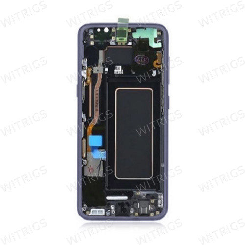 Custom Screen Replacement with Frame for Samsung Galaxy S8 Orchid Gray